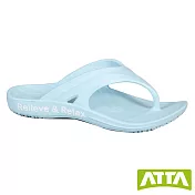 ATTA 足弓均壓寬帶夾腳拖鞋 US5 水藍
