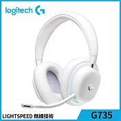 羅技 G735 無線美型RGB遊戲耳麥 白色