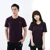 【遊遍天下】MIT台灣製中性款仿綿吸排抗UV機能圓領衫(GS2007) M 暗紫