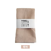 【Cap】日式簡約素色棉麻餐墊 櫻粉