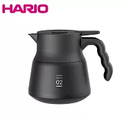 HARIO V60不鏽鋼保溫咖啡壺黑PLUS 600ml