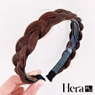 【Hera 赫拉】麻花辮子假髮髮箍 L111080901 深棕色