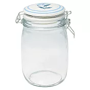 GREENGATE / Laerke white 玻璃儲物罐1L