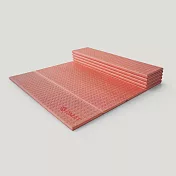 【QMAT】8mm加厚折疊瑜珈墊 台灣製造 (附贈拉鍊收納背袋 Yoga Mat) 朱槿紅