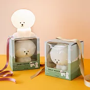 【韓國Dailylike】觸碰5段調光USB式氣氛夜燈 ‧ 比熊犬