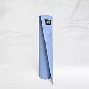 USHaS 瑜癒丨天然橡膠瑜珈墊4mm丨薄霧藍丨台灣製 止滑 木紋 薄霧藍