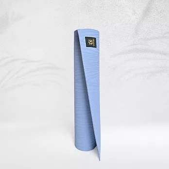 USHaS 瑜癒丨天然橡膠瑜珈墊4mm丨薄霧藍丨台灣製 止滑 木紋  薄霧藍