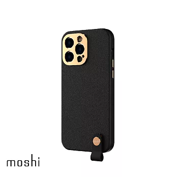 Moshi Altra 皮革保護殼 for iPhone 14 Pro Max 午夜黑