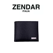 【ZENDAR】限量1折 頂級NAPPA牛皮碳纖維紋8卡皮夾 朱利安系列 全新專櫃展示品