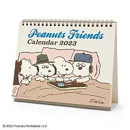 Sanrio 2023 線圈可立式雙面桌曆 月曆 SNOOPY史努比 家人們