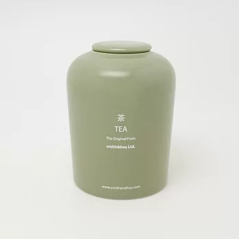 smith&hsu 鮮彩陶瓷茶罐，卡其綠