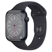 Apple Watch Series8 45mm(GPS)鋁金屬+運動型錶帶 午夜錶殼/午夜錶帶