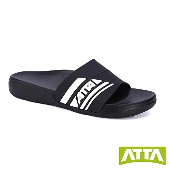 ATTA流線均壓室外拖鞋 JP28 黑白