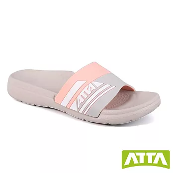 ATTA流線均壓室外拖鞋 JP23 粉灰
