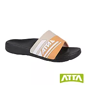 ATTA流線均壓室外拖鞋 JP25 米橘