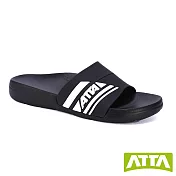 ATTA流線均壓室外拖鞋 JP24 黑白