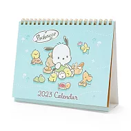 Sanrio 2023 線圈可立式雙面桌曆 月曆 帕恰狗 小動物們