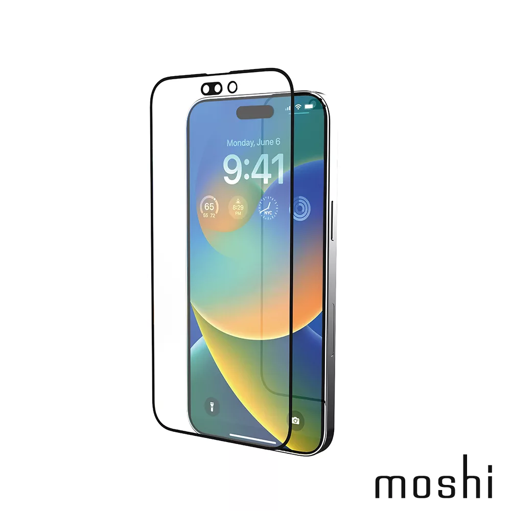Moshi iVisor AG 防眩光螢幕保護貼 黑 (透明/霧面防眩光) for iPhone 14 Pro Max