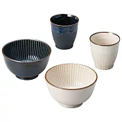 【Marusan Kondo】FUSHA經典扇形陶瓷 杯+餐碗雙入禮盒