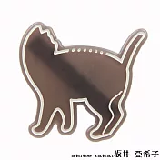 『坂井.亞希子』天使貓咪插畫風造型瀏海髮夾 -灰色