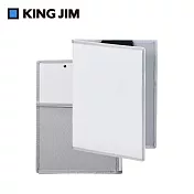 【KING JIM】ALL IN CLIPBOARD 口袋收納板夾 二折式收納款  白色