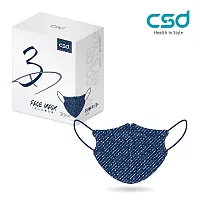 【CSD】中衛醫療口罩-成人立體-3D丹寧牛仔 (30片/盒)
