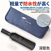 【Sayaka紗彌佳】日本人氣雙面超強吸水折疊傘套  -深藍色