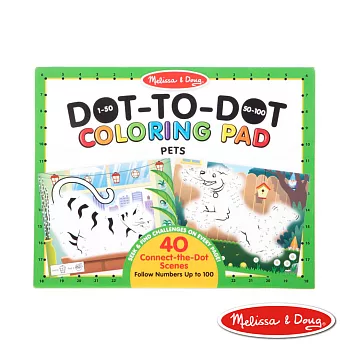 美國瑪莉莎 Melissa & Doug 大型兒童繪本, 點點著色本, 寵物