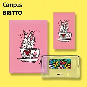 【獨家套組】KOKUYO x 藝術家Britto聯名文具套組 彩色咖啡杯