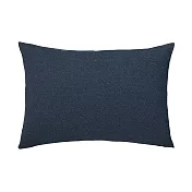【MUJI 無印良品】棉天竺含落棉枕套/43混深藍