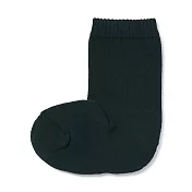 【MUJI 無印良品】兒童棉混足底圈絨厚織直角襪KIDS 15-19cm 黑色