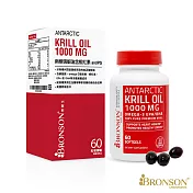 【Bronson 博爾生】南極磷蝦油含蝦紅素and PS -60顆/瓶(有效日期2025/4/30)