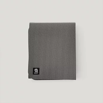 【QMAT】台灣製 5mm方折瑜珈墊(附收納袋 折疊瑜珈墊 旅行墊 運動墊) 鐵灰色