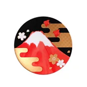 【和藍】美濃燒∣日本傳統緣起陶瓷小皿 ‧ 富士山