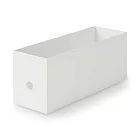 【MUJI 無印良品】聚丙烯檔案盒.標準型.1/2.白灰
