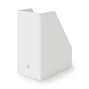 【MUJI 無印良品】聚丙烯立式斜口檔案盒/寬/A4/灰白