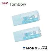 【TOMBOW日本蜻蜓】(2入)MONO 口袋型修正帶 藍色