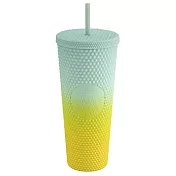 [星巴克]24OZBling黃綠TOGO冷水杯