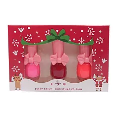 韓國Pinky 兒童可撕安全無毒指甲油三件套─聖誕版