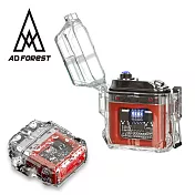 【Ad-Forest】野外求生必備 機械結構電弧脈衝打火機/打火機/生火/戶外/野炊/露營(三色任選) 紅色