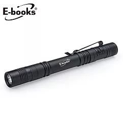 E─books F5 鋁合金LED筆型手電筒 黑