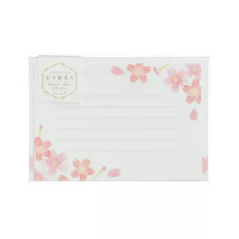 【Wa-Life】春限定｜手紙美人美濃和紙信紙組 ‧ 櫻花粉