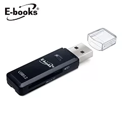 E─books T44 USB3.2雙槽高速讀卡機 黑