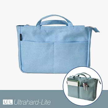 Ultrahard 多隔層萬用帆布內袋/包中包 - 河水藍