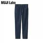 【MUJI 無印良品】日本丹寧素材錐形褲23吋 暗藍