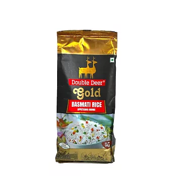 【印度Double Deer】巴斯馬蒂香米Gold Basmati Rice（1kg）
