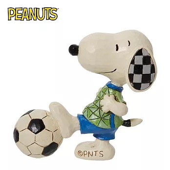 【正版授權】Enesco 史努比 踢足球 迷你塑像 公仔/精品雕塑 Snoopy/PEANUTS