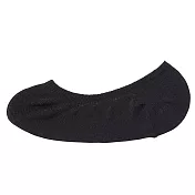 【MUJI 無印良品】女棉混足尖寬鬆舒適不易鬆脫隱形襪23-25cm 黑色