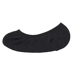【MUJI 無印良品】女棉混足尖寬鬆舒適不易鬆脫隱形襪23─25cm 黑色