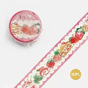 【BGM】和紙膠帶 寬版金箔Life系列 ‧ 草莓甜點